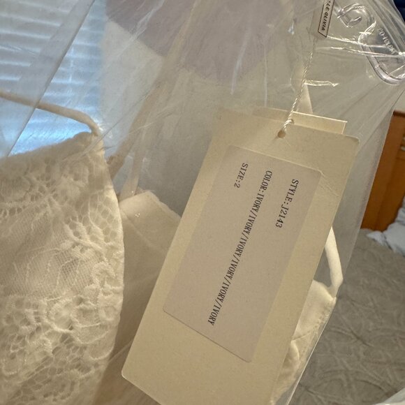 NWT La Femme Delia Wedding Dress - Unaltered Bridal Gown (Style J2143) - Picture 9 of 9